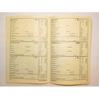 Ahnenpass, vuoto ascendenza passaporto, numero Terzo Reich. Espenlaub militaria
